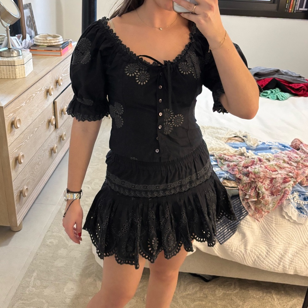 Love Shack Fancy Black Set